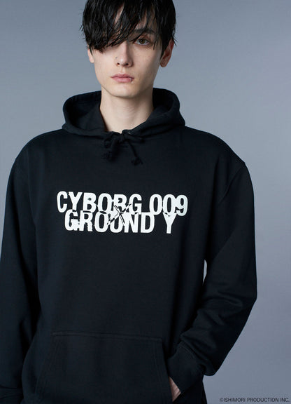 Ground Y×Cyborg 009 60th CYBORG 009 & DR.YY NEWLY DRAWN SILHOUETTE HOODIE