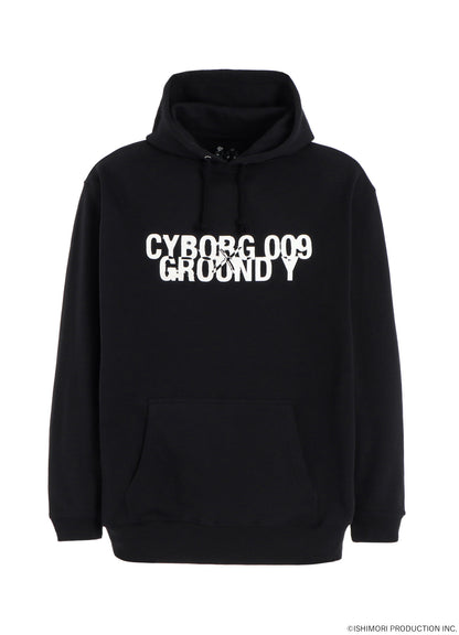 Ground Y×Cyborg 009 60th CYBORG 009 & DR.YY NEWLY DRAWN SILHOUETTE HOODIE