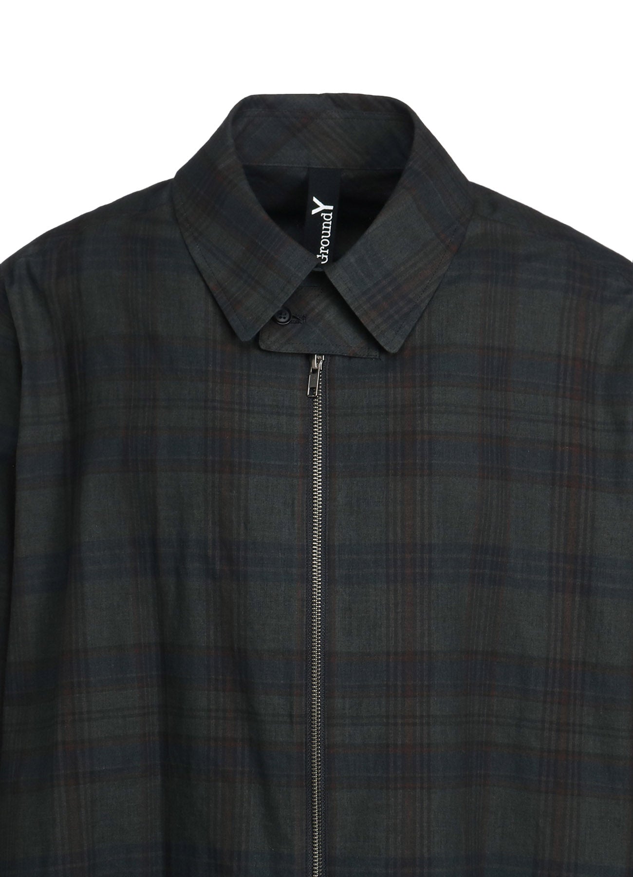 SUMI INK-DYED MADRAS PLAID SLIDER SHIRT