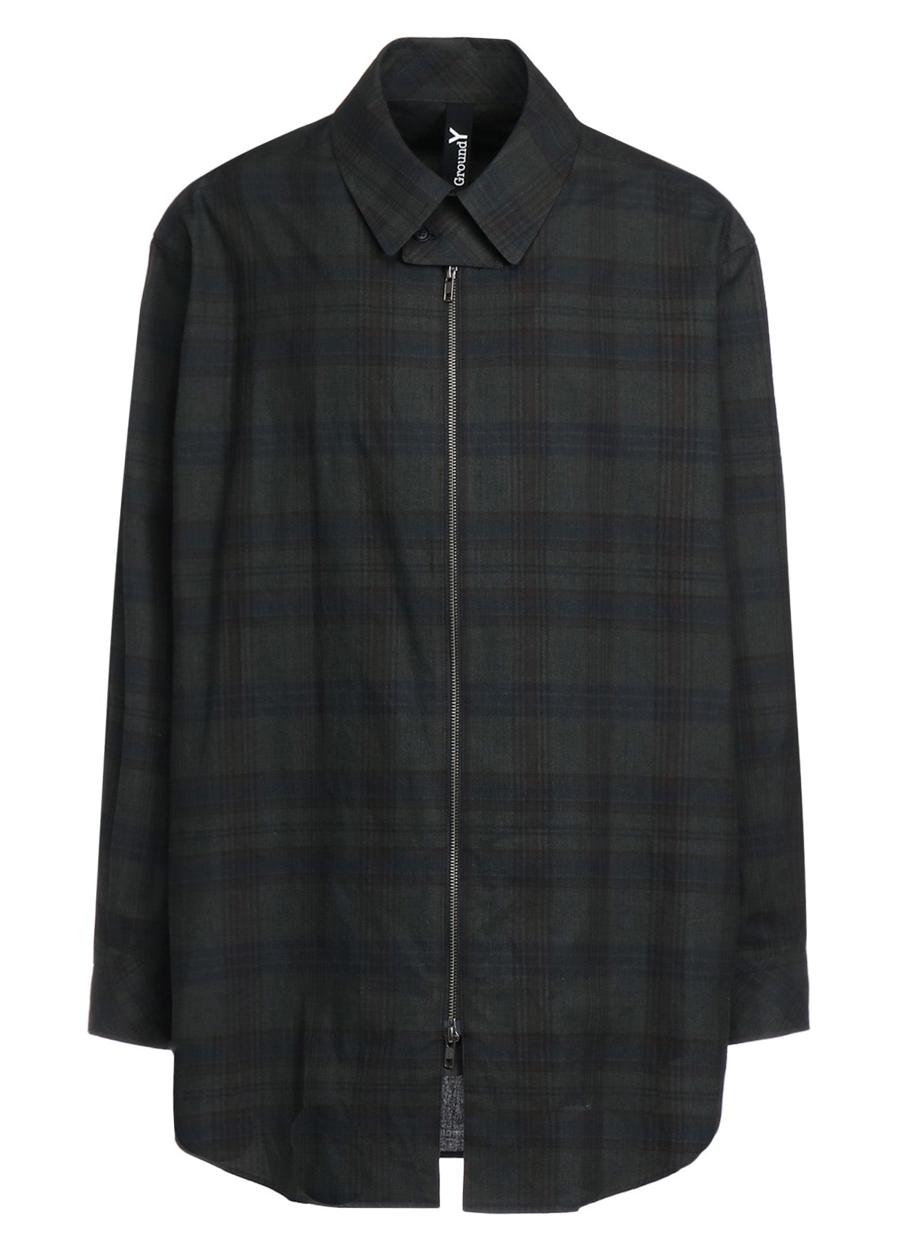 SUMI INK-DYED MADRAS PLAID SLIDER SHIRT