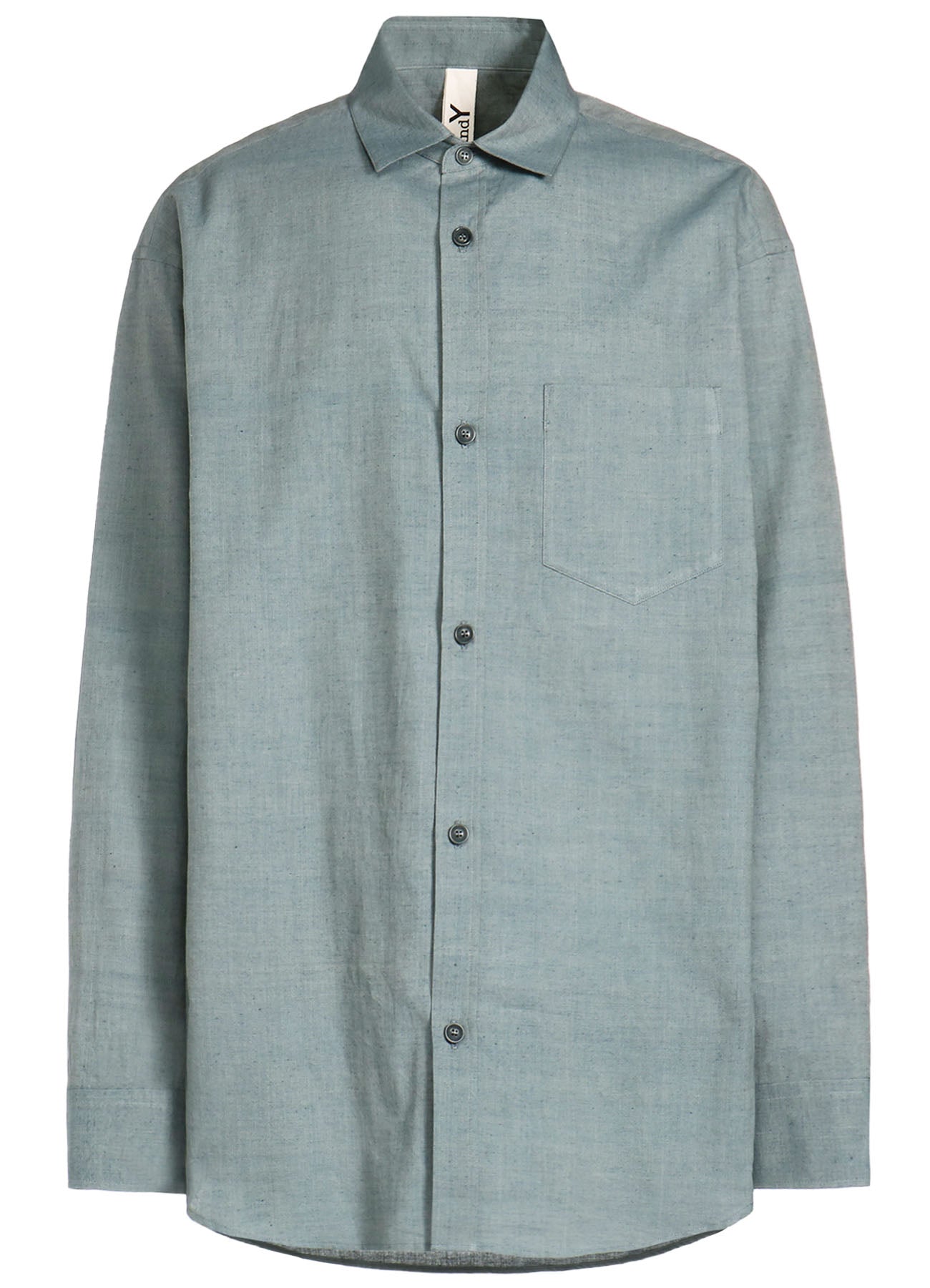 CHAMBRAY LAWN BIG SLEEVE SHIRT