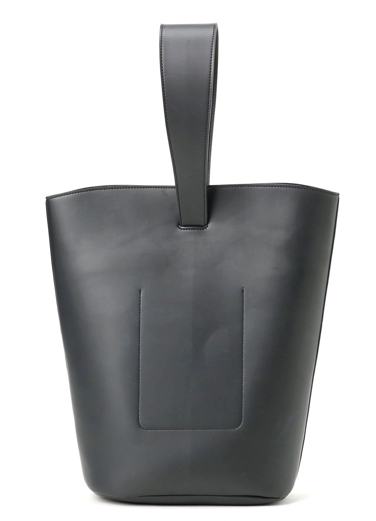 VEGAN LEATHER BUCKET TOTE