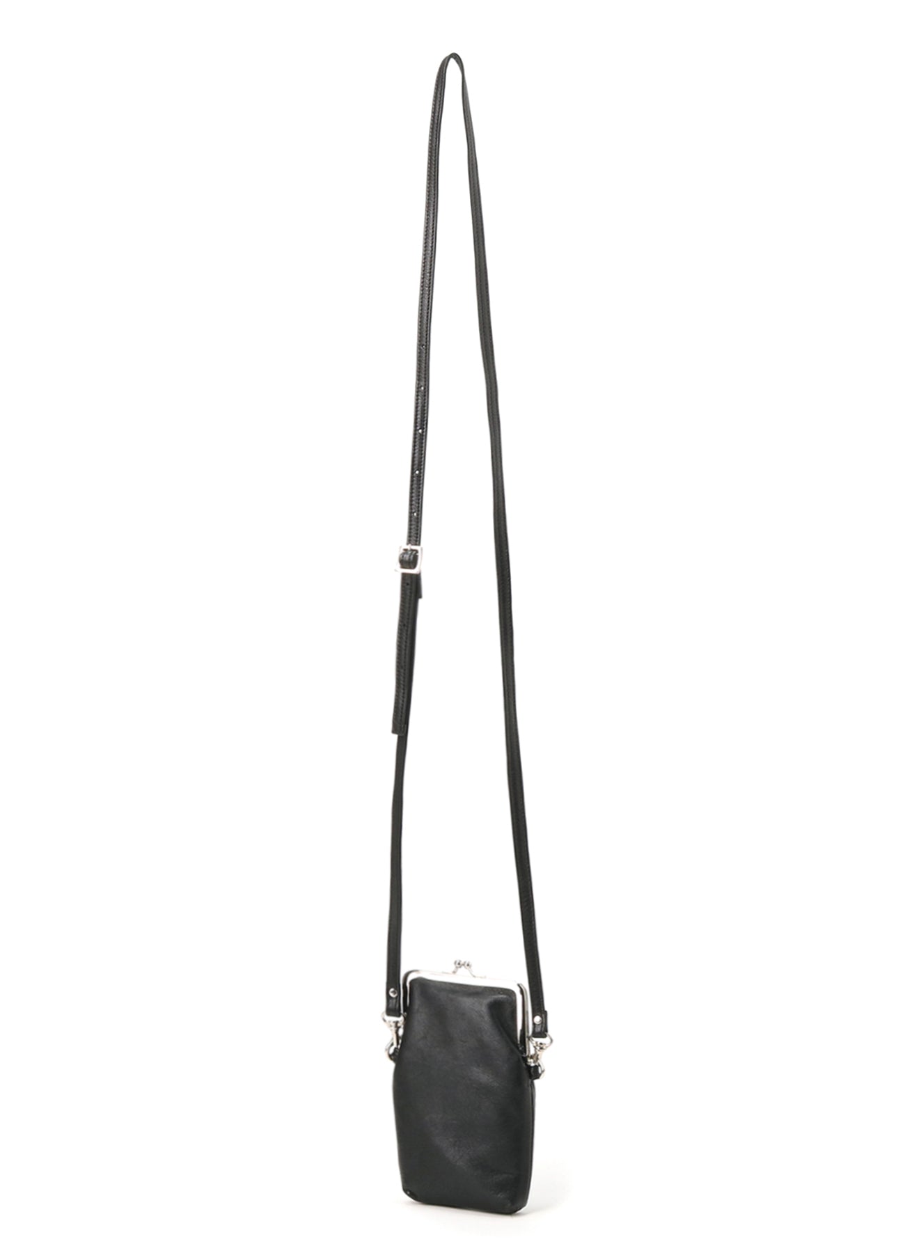 COW LEATHER  CLASP SHOULDER BAG