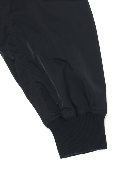 POLYESTER TWILL TYPEWRITER DOUBLE ZIPPER MA-1 JACKET