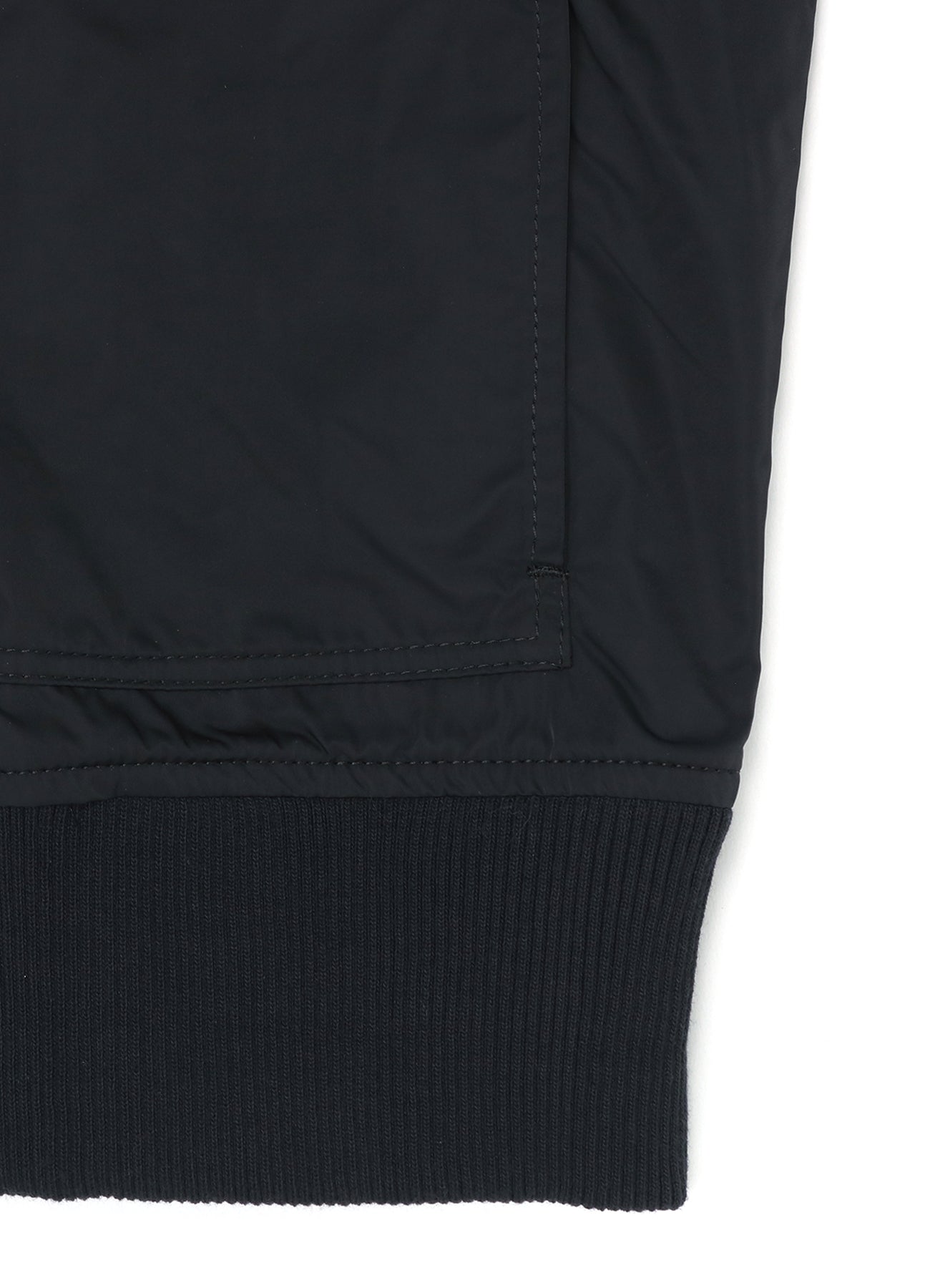 POLYESTER TWILL TYPEWRITER DOUBLE ZIPPER MA-1 JACKET