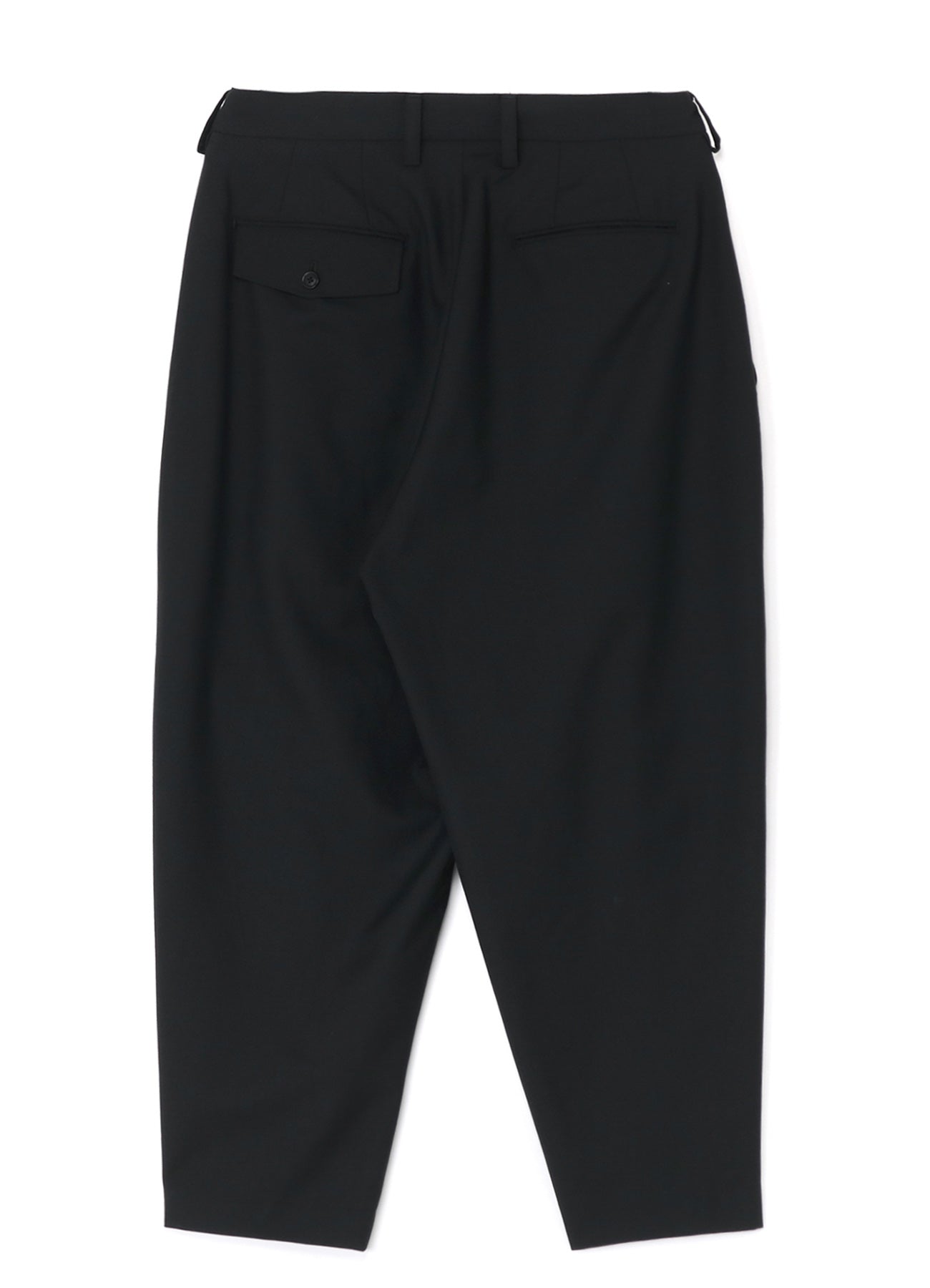 WOOL POLYESTER GABARDINE CROSS TUCK PANTS – THE SHOP YOHJI YAMAMOTO