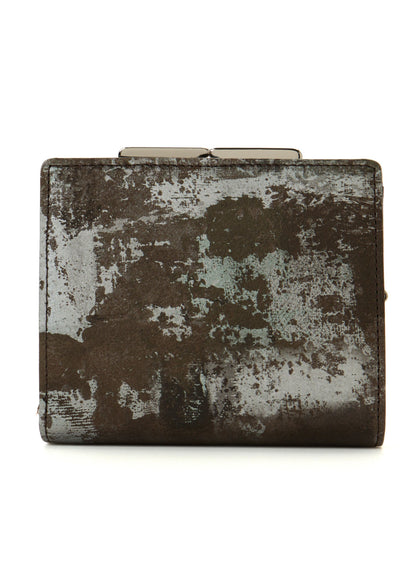 PRINTED LEATHER DOUBLE-FOLD WALLET