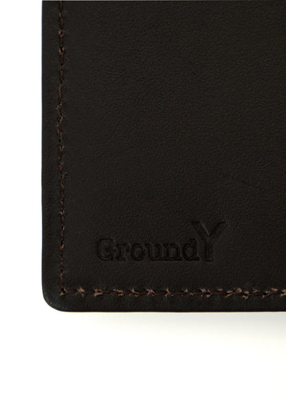 PRINTED LEATHER DOUBLE-FOLD WALLET
