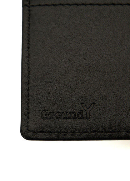 PRINTED LEATHER DOUBLE-FOLD WALLET