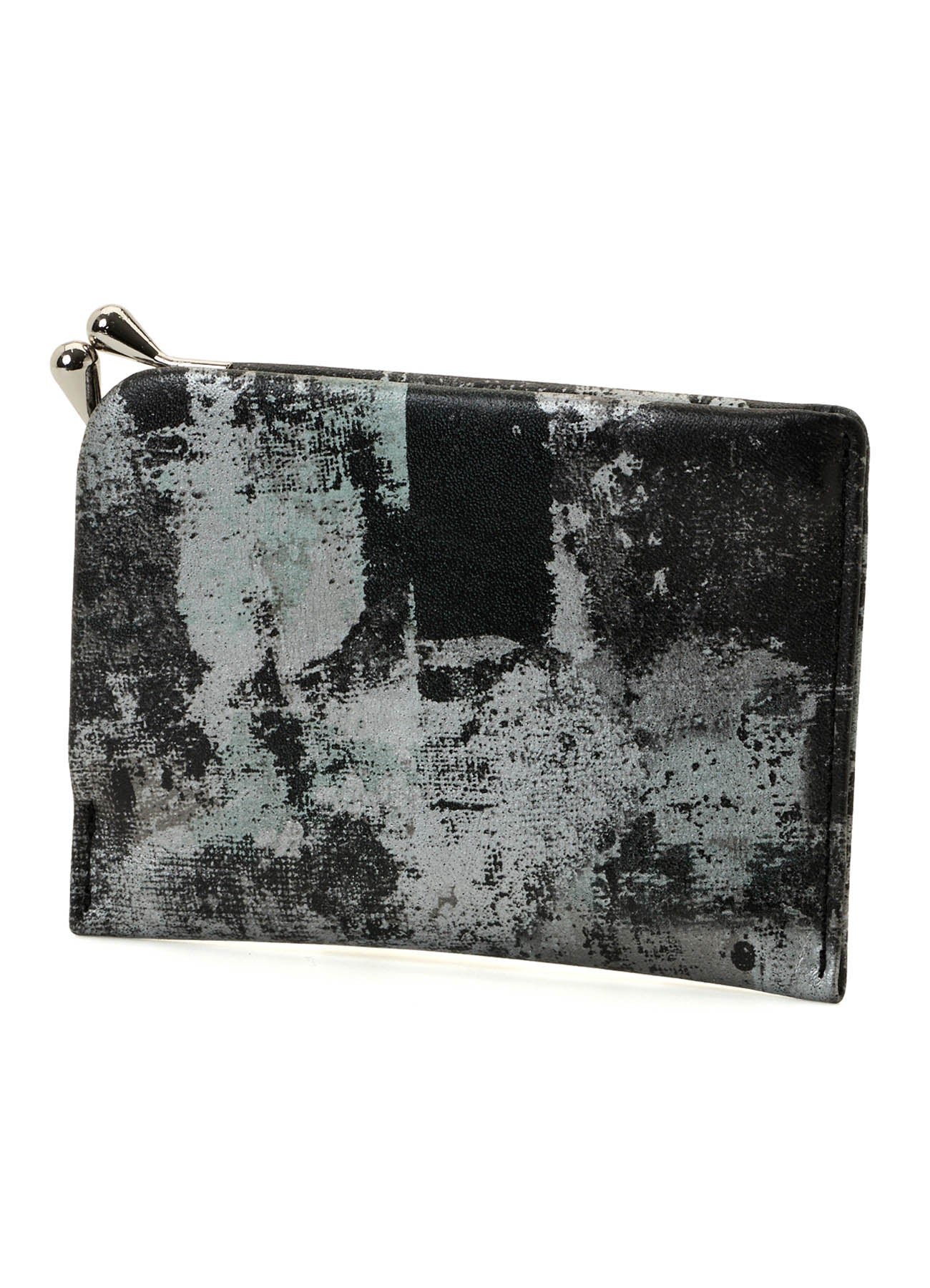 PRINTED LEATHER CARD & COIN CASE