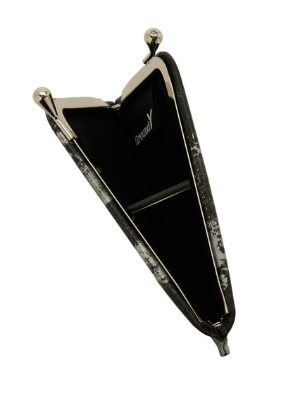 PRINTED LEATHER CARD & COIN CASE