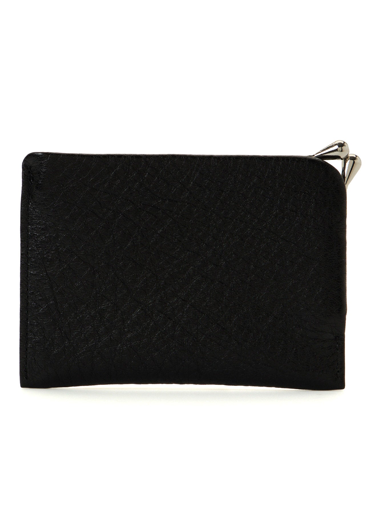COW LEATHER CARD & COIN CASE W/CLASP