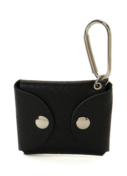 COW LEATHER PILL-CASE KEY CHAIN
