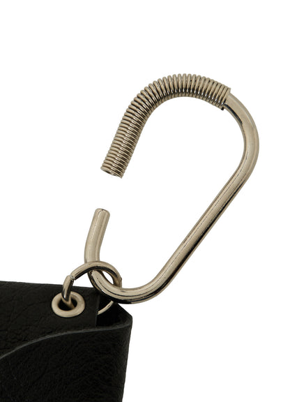COW LEATHER PILL-CASE KEY CHAIN