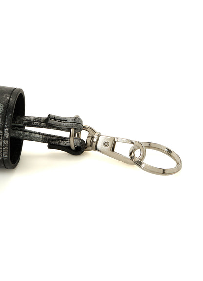PRINTED LEATHER KEYCASE NECKLACE