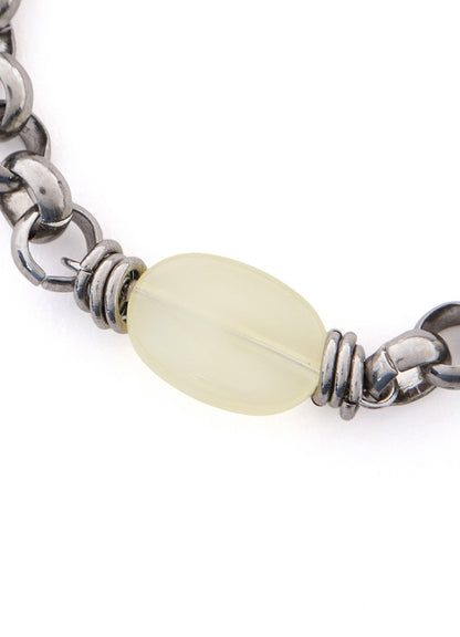 BRASS OVAL BEADS BRACELET