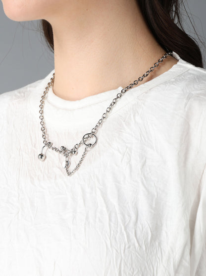 BRASS BODY THIN CHAIN NECKLACE
