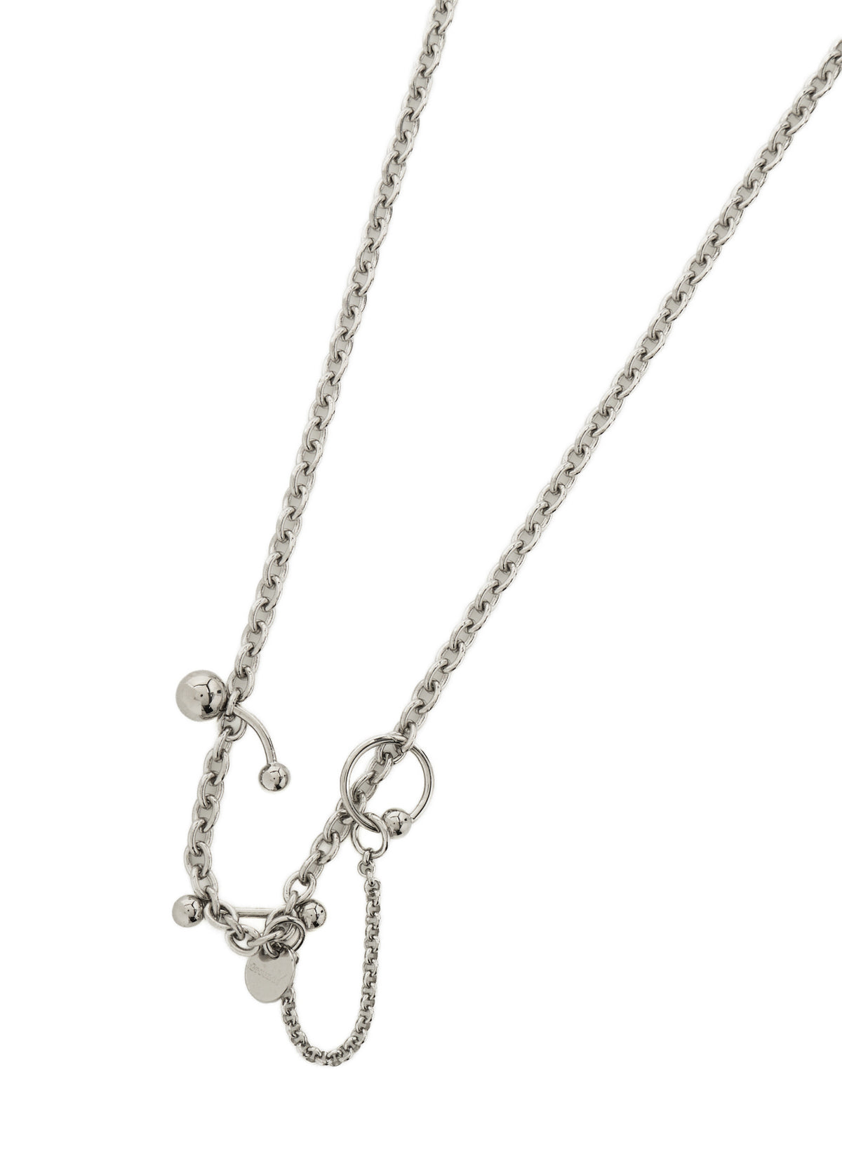 BRASS BODY THIN CHAIN NECKLACE