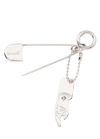 BRASS PIN KEY CHAIN SMALL