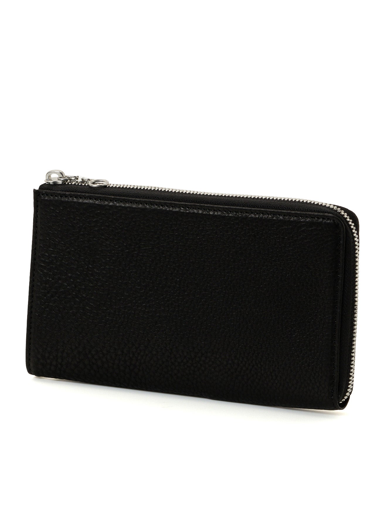 COW LEATHER BLACK & WHITE LONG WALLET