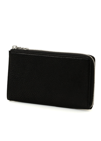 COW LEATHER BLACK & WHITE LONG WALLET
