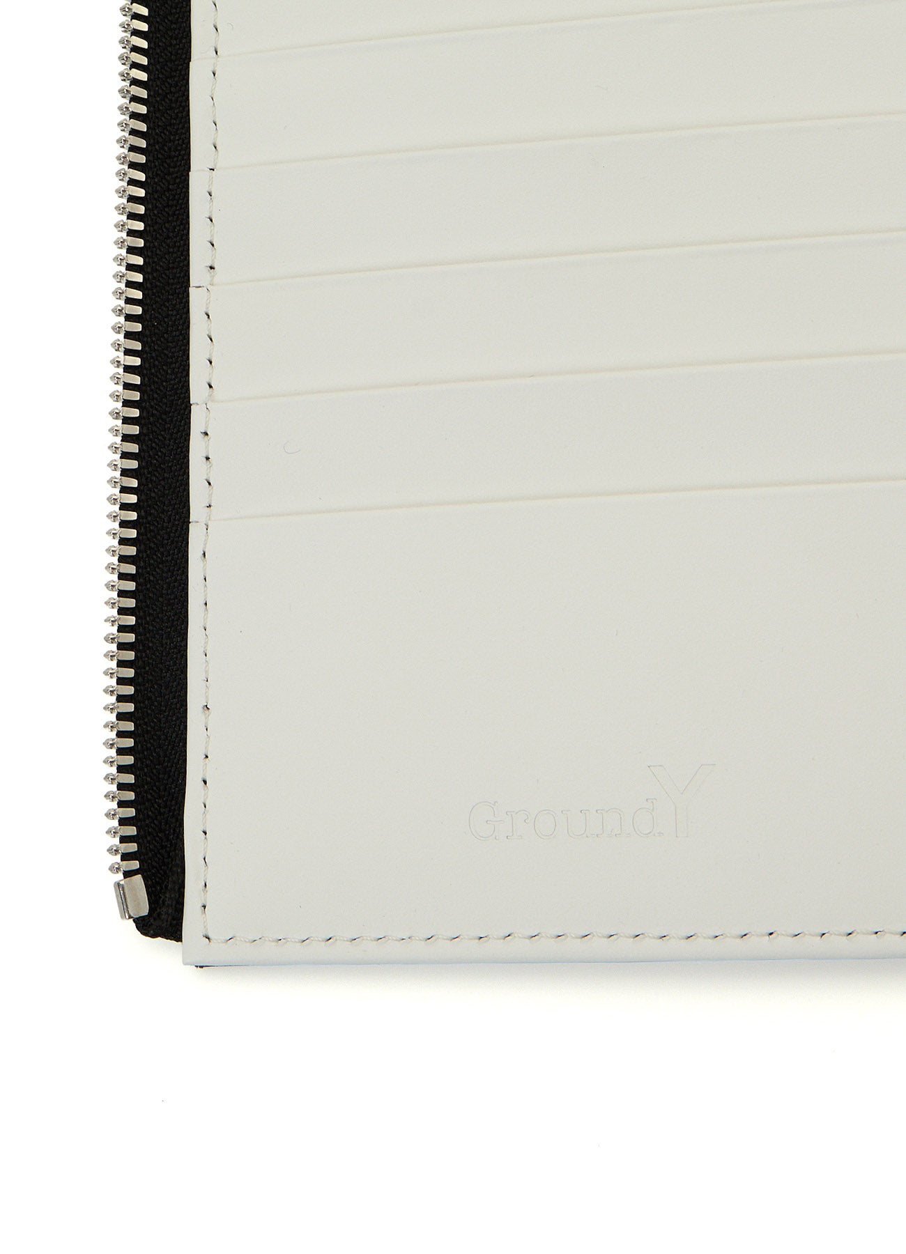 COW LEATHER BLACK & WHITE LONG WALLET
