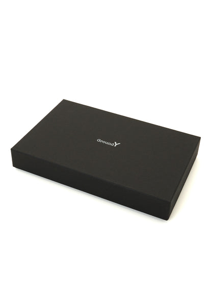 COW LEATHER BLACK & WHITE LONG WALLET