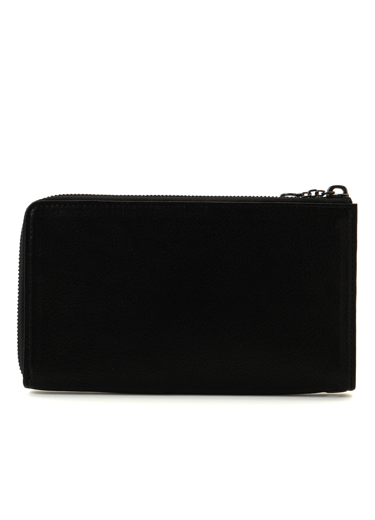 COW LEATHER BLACK & WHITE LONG WALLET