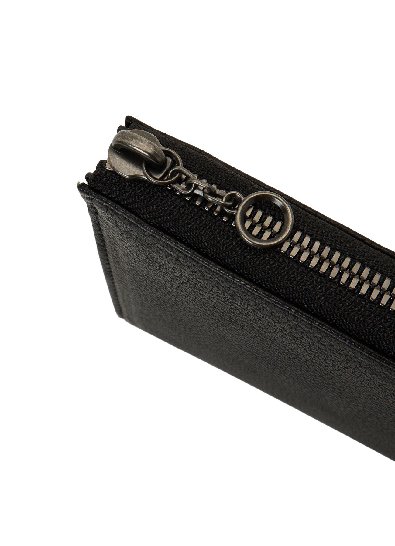 COW LEATHER BLACK & WHITE LONG WALLET