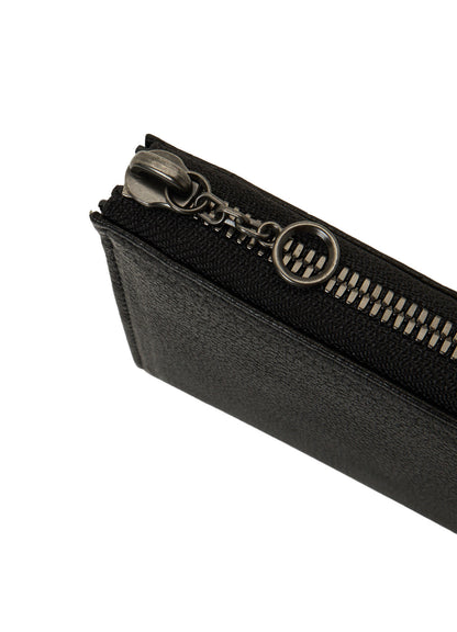 COW LEATHER BLACK & WHITE LONG WALLET