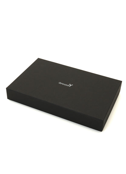 COW LEATHER BLACK & WHITE LONG WALLET