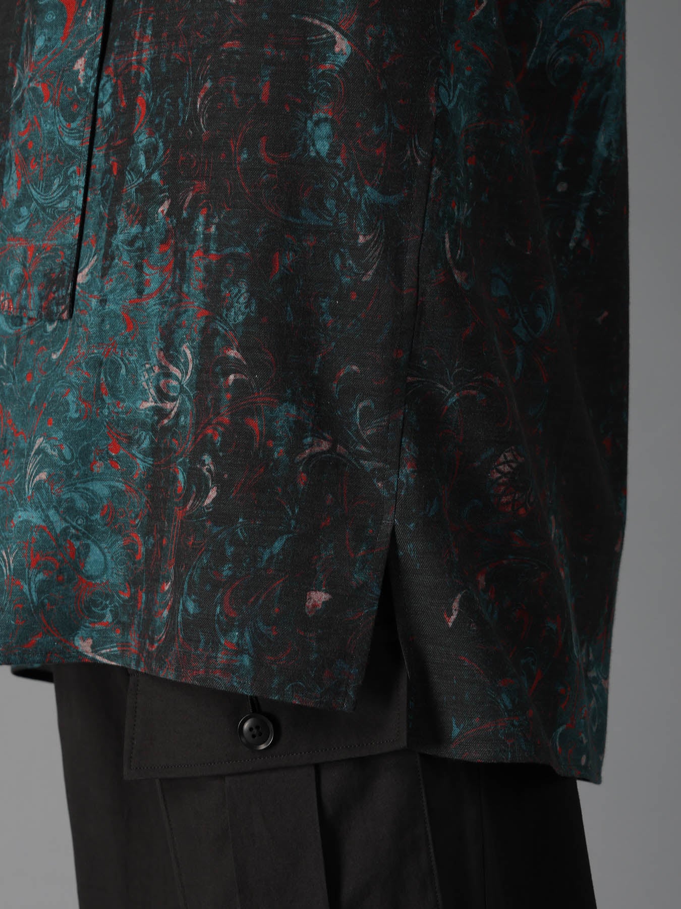 COTTON WOOL VIYELLA PAISLEY PATTERN BOW TIE COLLAR SHIRT