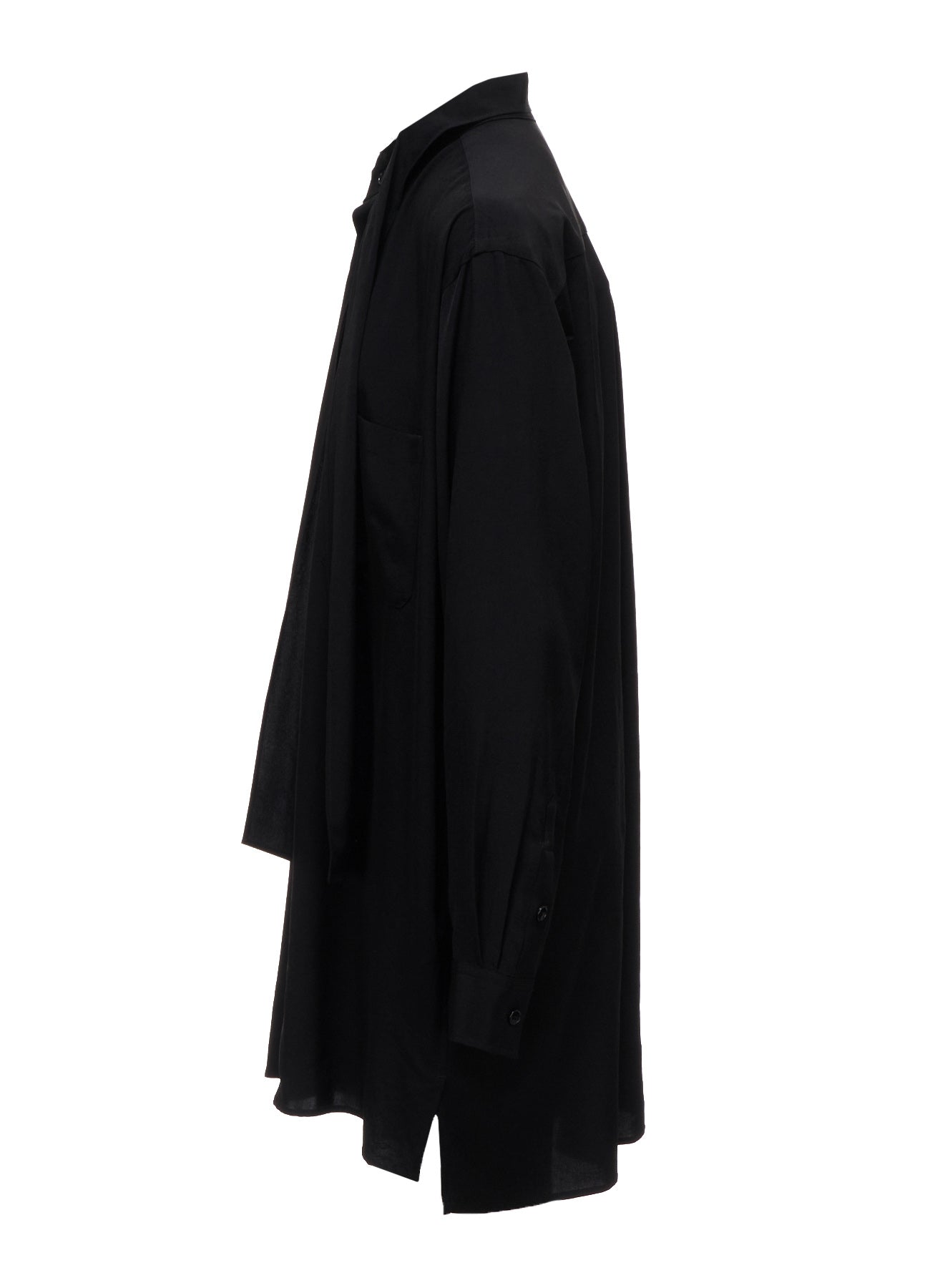 CREPE de CHINE BOW TIE COLLAR SHIRT