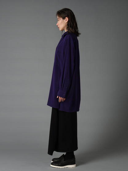 CREPE de CHINE BOW TIE COLLAR SHIRT
