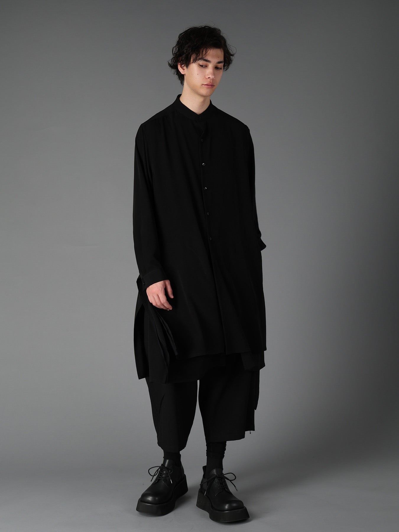 CREPE de CHINE POCKET BAGS BIG SHIRT – THE SHOP YOHJI YAMAMOTO