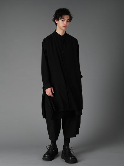 CREPE de CHINE POCKET BAGS BIG SHIRT