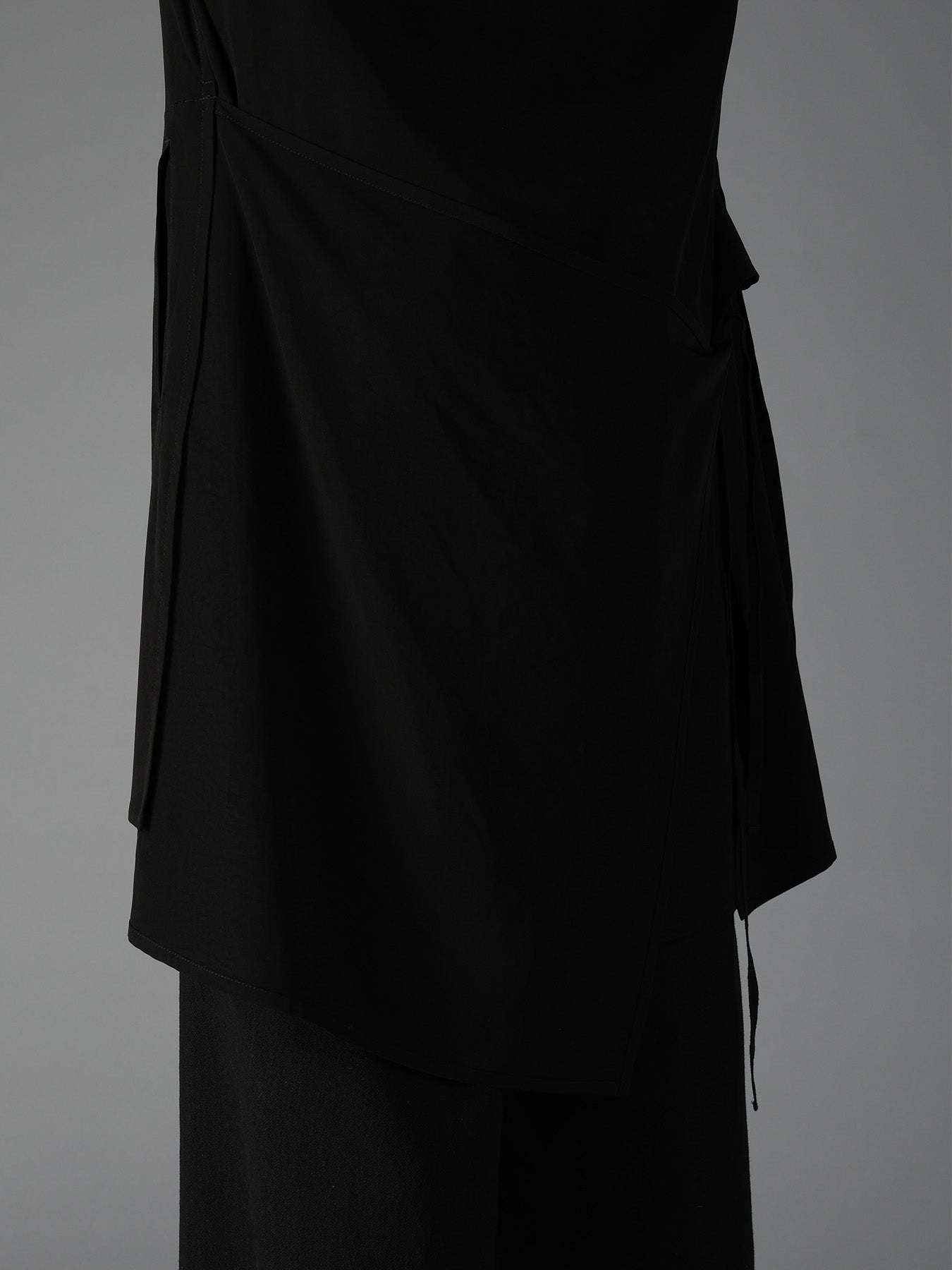 CREPE de CHINE POCKET BAGS BIG SHIRT