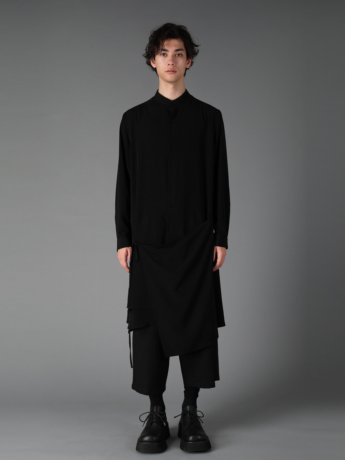 CREPE de CHINE POCKET BAGS BIG SHIRT