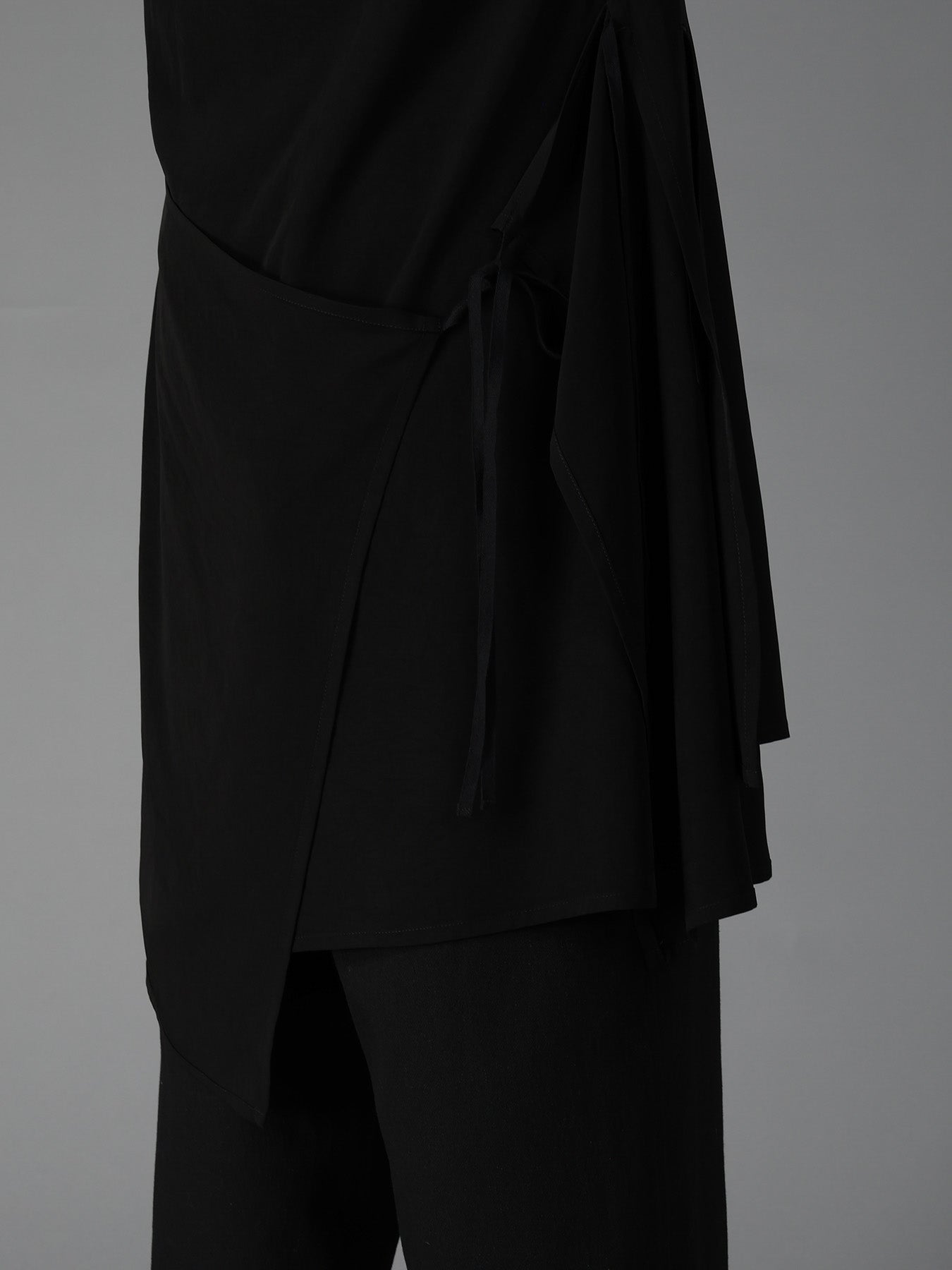 CREPE de CHINE POCKET BAGS BIG SHIRT