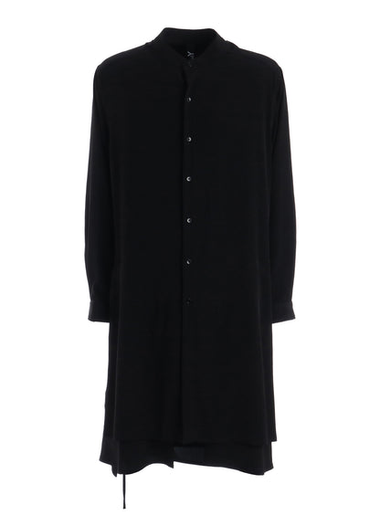 CREPE de CHINE POCKET BAGS BIG SHIRT