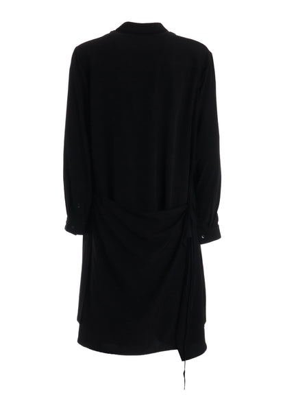 CREPE de CHINE POCKET BAGS BIG SHIRT