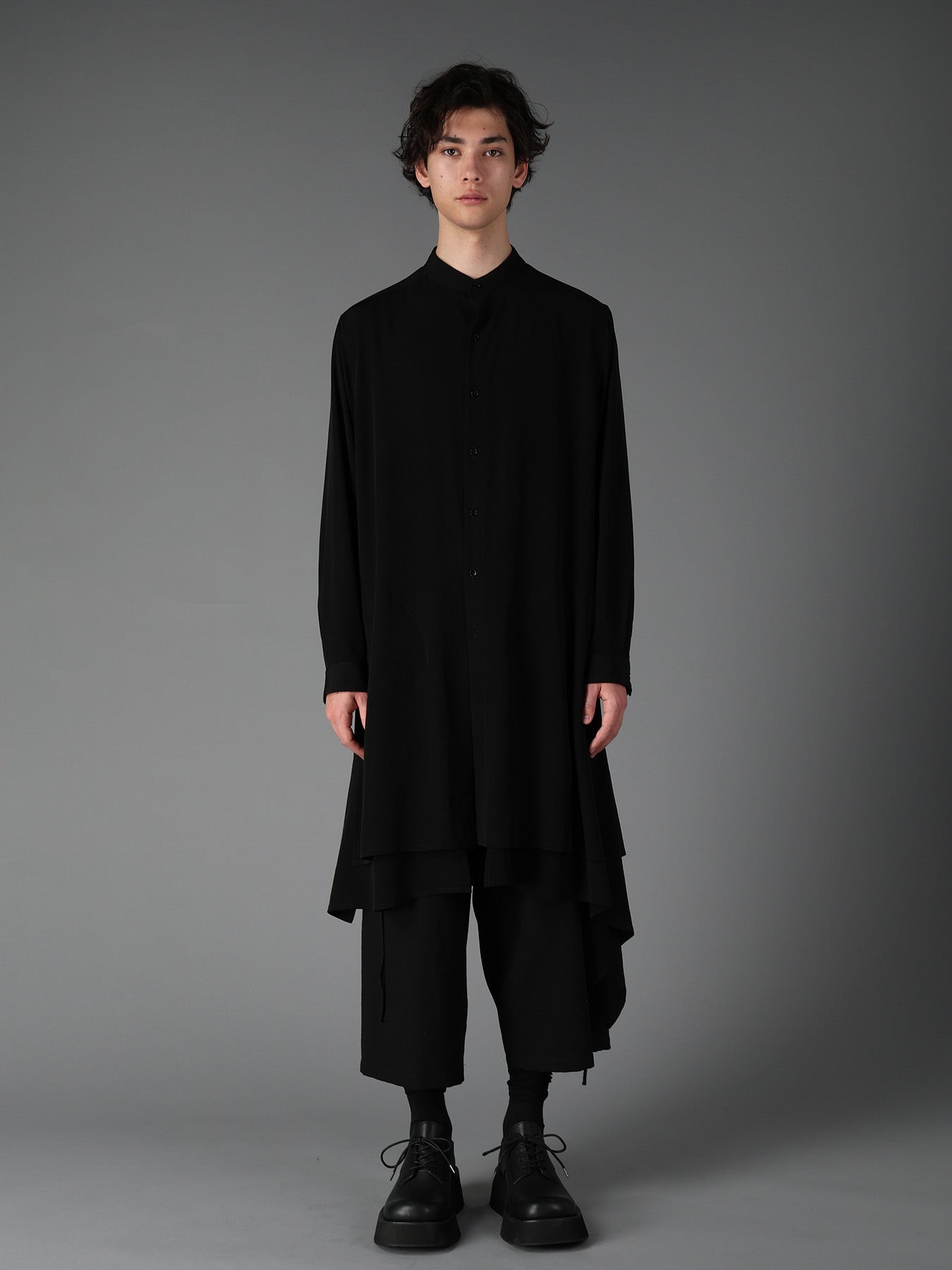 CREPE de CHINE POCKET BAGS BIG SHIRT