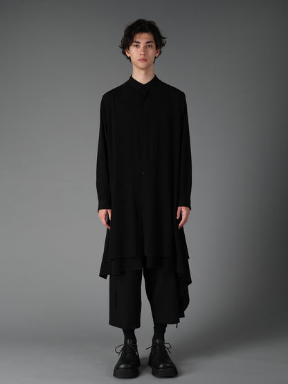 CREPE de CHINE POCKET BAGS BIG SHIRT