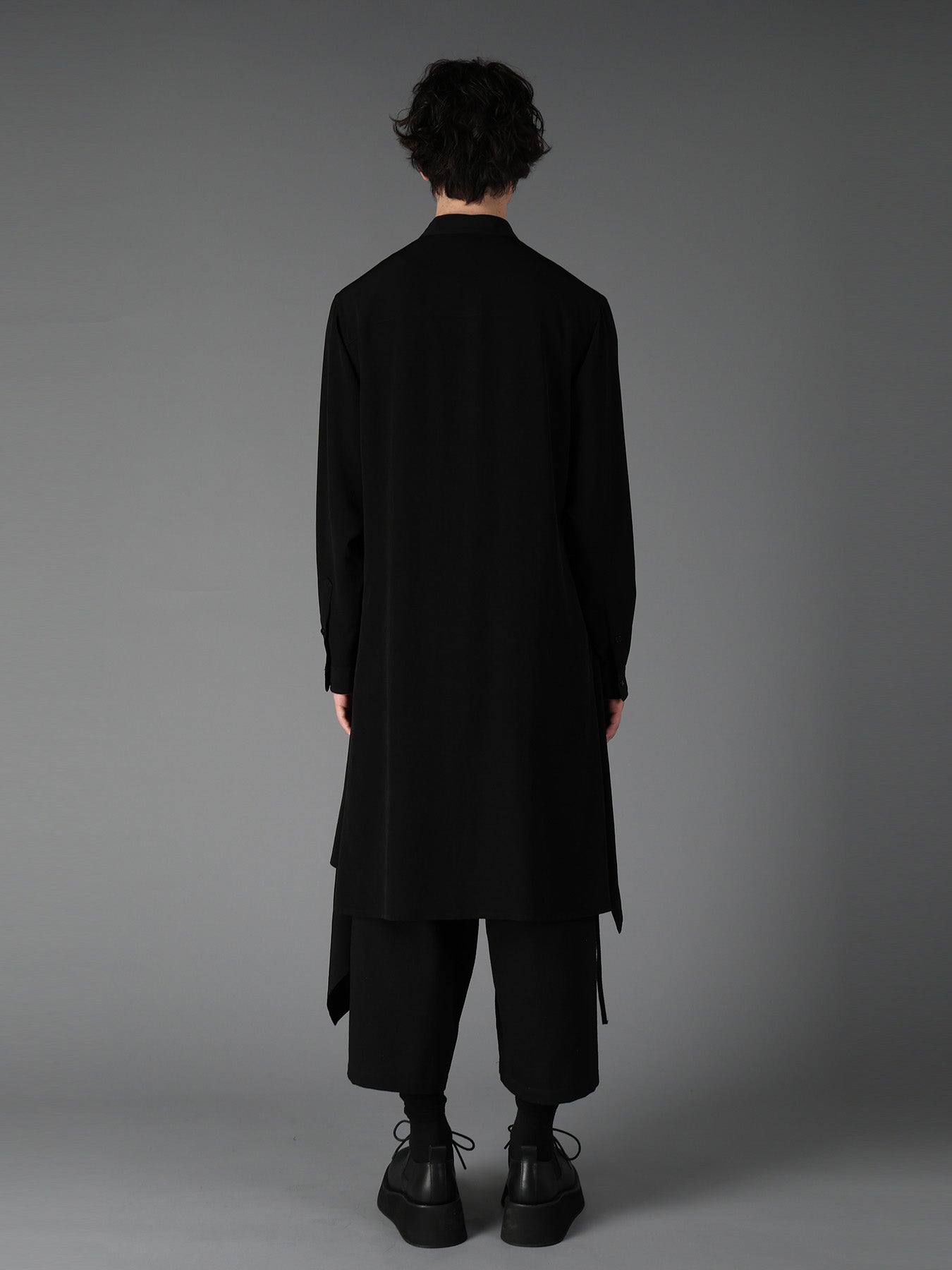 CREPE de CHINE POCKET BAGS BIG SHIRT