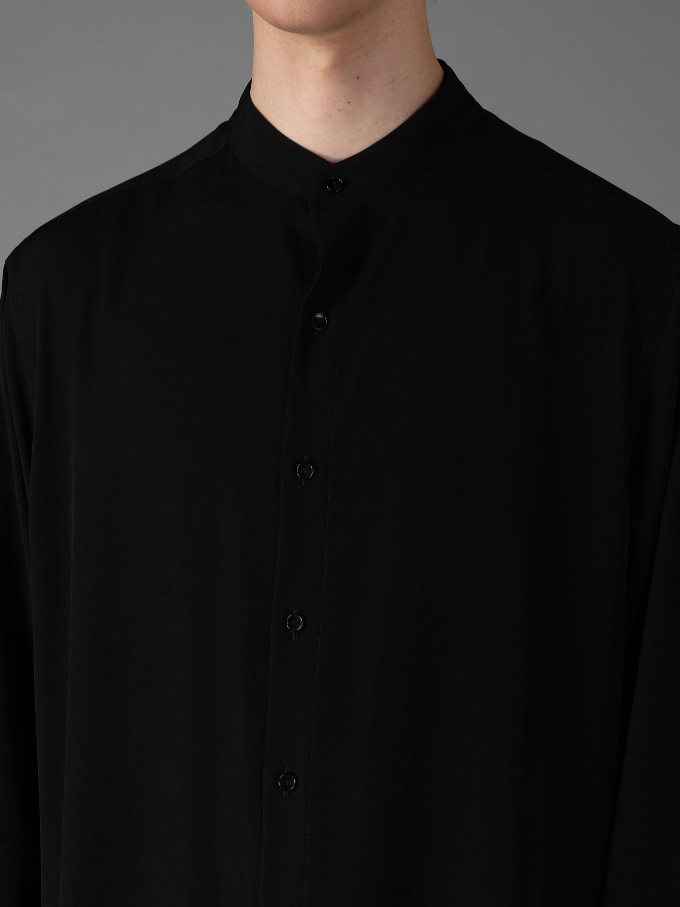 CREPE de CHINE POCKET BAGS BIG SHIRT