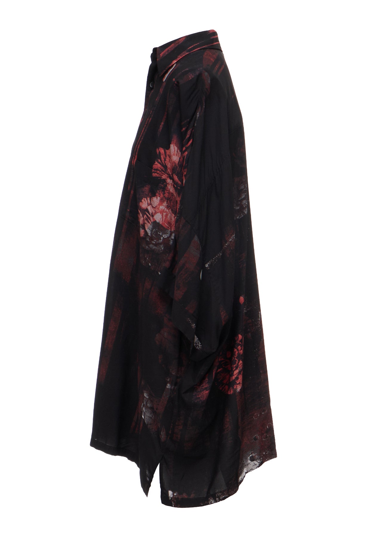 【ごまちゃん】louren flower mole jacquard RAYON FLORAL STRIPED FRONT DOLMAN BIG SHIRT – THE SHOP YOHJI YAMAMOTO