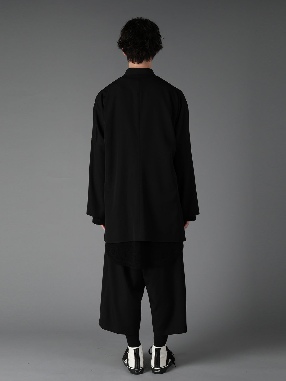 WOOL GABARDINE DOLMAN  SHIRT