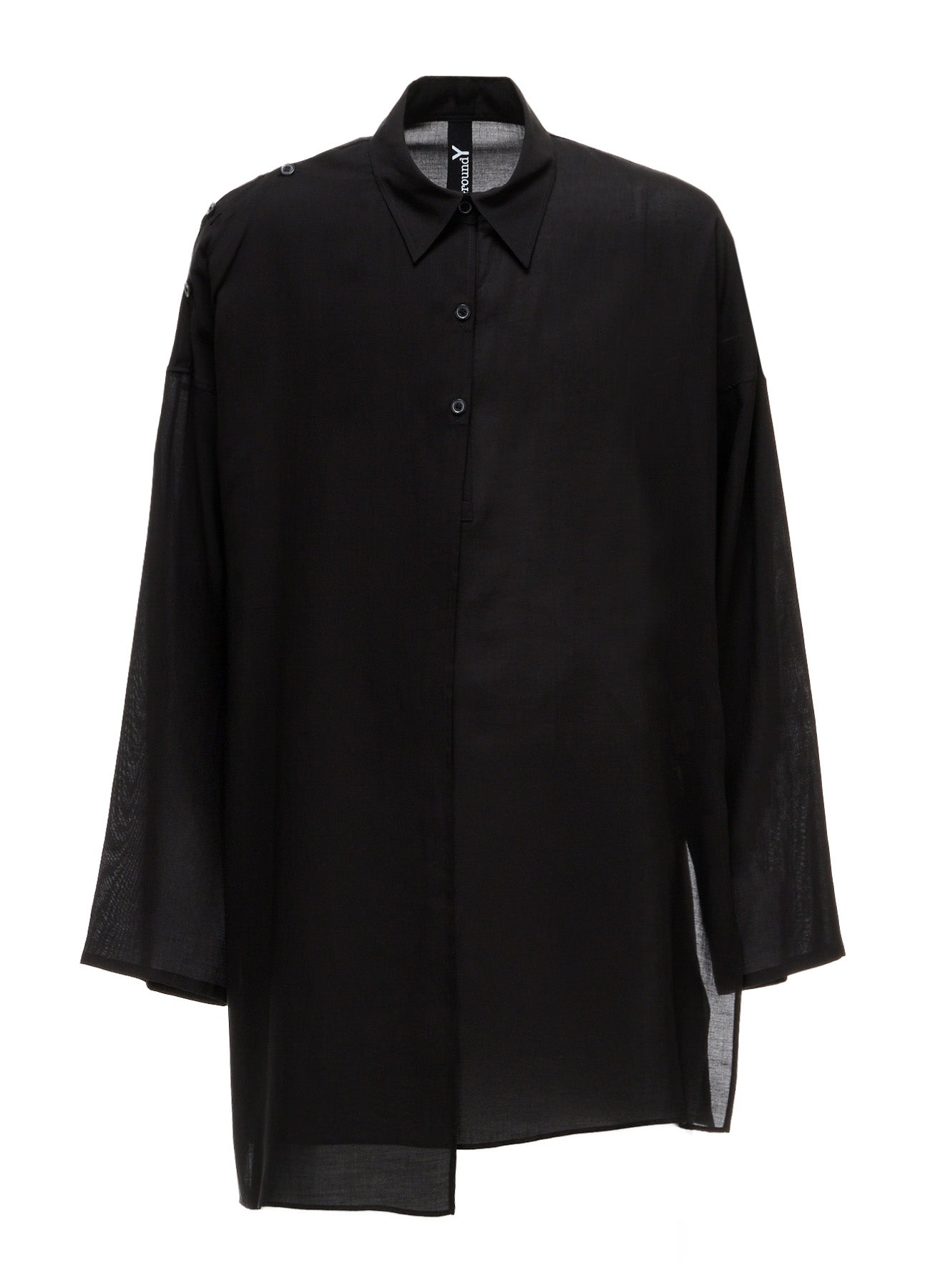 CELLULOSE LAWN PULLOVER SHIRT