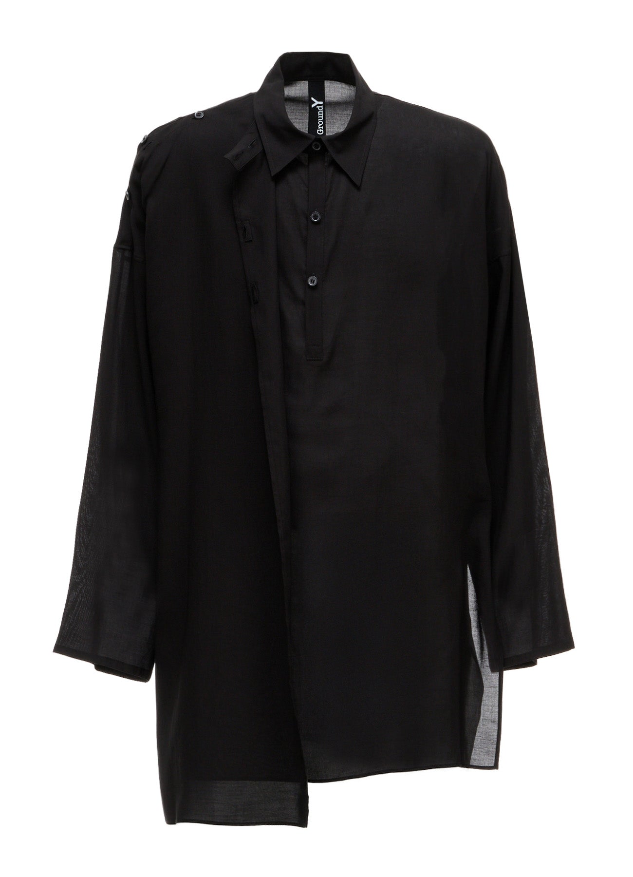 CELLULOSE LAWN PULLOVER SHIRT