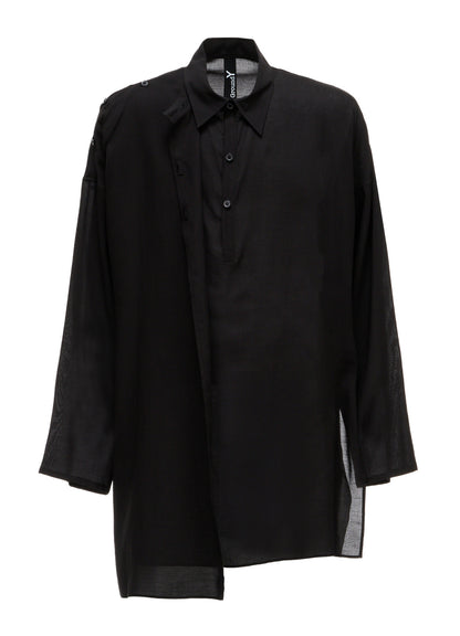 CELLULOSE LAWN PULLOVER SHIRT